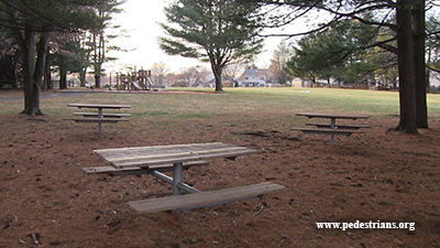 picnic tables