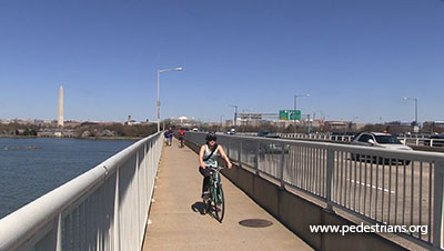 Interstate 395 bridge path
