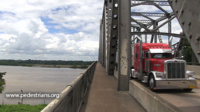 Interstate 55 bridge sidewalk
